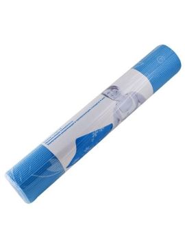 Коврик д/йоги TORRES PVC 4 мм, нескользящее покрытие, голубо-белый