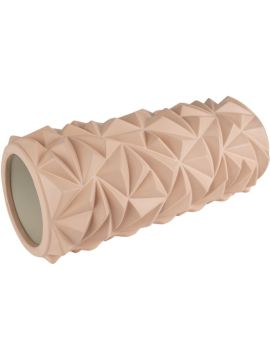 Ролик массажный TORRES, диаметр 14см, 33 см длина, пудровый