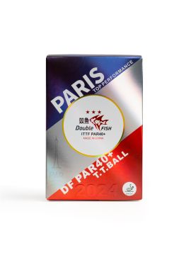 Мяч для наст. тенниса DOUBLE FISH PARIS 2024 Olympic Games 3***,PAR40+, ITTF Appr,ABS,уп.6 шт