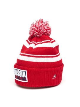 Шапка ТМ ATRIBUTIKA&CLUB «Россия», бел.-красная (55-58)