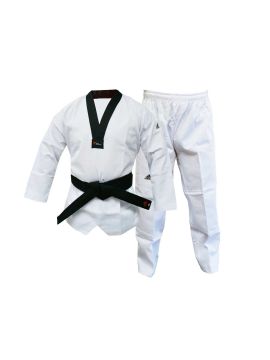 Добок д/тхэквондо WT Adi-Club белый с черным воротником