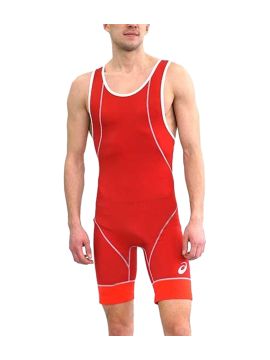Трико борцовское Asics Wrestling singlet 0023 красное 517