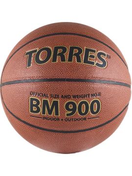 Мяч баск. TORRES BM900 р. 7, ПУ-композит, нейлон.корд, бутил.камера, темно-оранж-черный