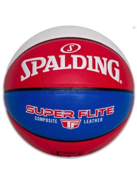 Мяч баск. SPALDING Super Flite р.7, синт.кожа (композит), красно-сине-белый