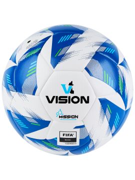 Мяч футб. VISION Mission, р.4, FIFA Basic, PU, 32 пан, гибрид., БЕЛО-БЕЛЫЙ