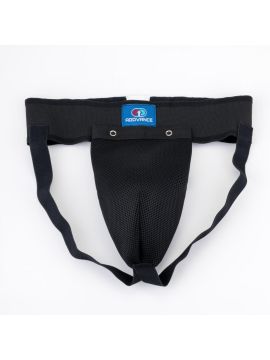 Защита паха с пластиковой чашей ADDVANCE (полиэстер, х/б, резина, черный)